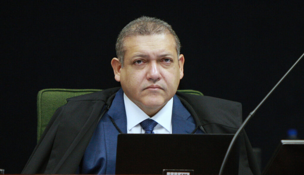 Nunes Marques determina reexibição da propaganda de Flávio Bolsonaro após problema técnico (foto: STF)