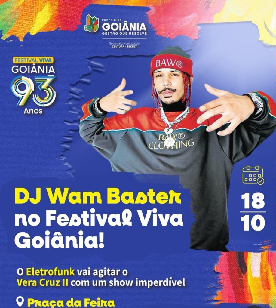 Festival Viva Goiânia terá shows gratuitos de eletrofunk, sertanejo, forró e hip-hop neste domingo (18/10) (foto: divulgação)